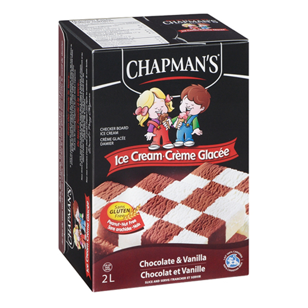 Chapman’s Chocolate & Vanilla 2L – creamy ice cream with layers of chocolate and vanilla, perfect for a classic and indulgent dessert