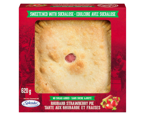 Apple Valley Rhubarb Strawberry Pie 620g – sweet and tangy fruit dessert Canada