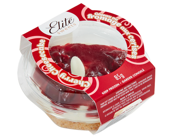 Elite Sweets Cherry Cheesecake Cup 85g – creamy dessert with rich cherry flavor, perfect for a sweet treat in Canada.
