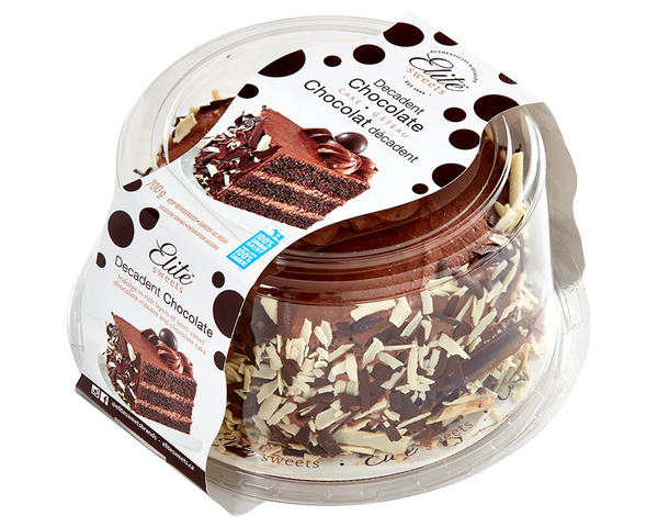 Elite Sweets Decadent Chocolate Cake 700g – rich chocolate cake for dessert Canada