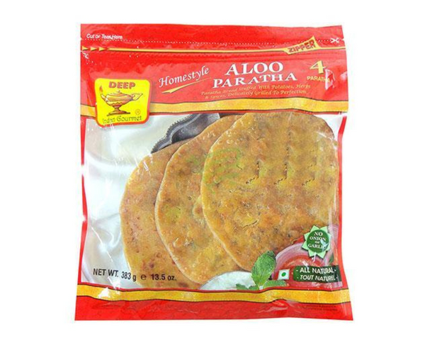 Deep Aloo Paratha 383g – frozen Indian flatbread stuffed with spiced potato Canada Deep Aloo Paratha 383g – frozen Indian flatbread stuffed with spiced potato Canada