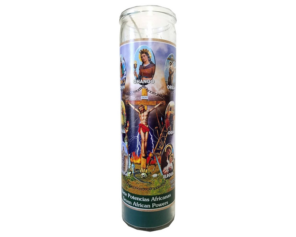 7 African Powers Candle 8in – spiritual ritual candle for home and meditation Canada