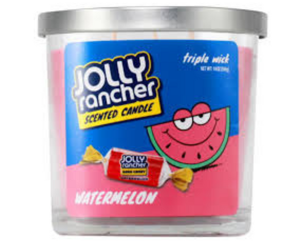 Jolly Rancher Watermelon Candle 396g – scented candle with sweet and juicy watermelon fragrance