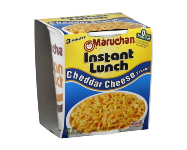 Maruchan Instant Lunch Cheddar Cheese 64g – convenient instant noodles with creamy cheddar cheese flavor