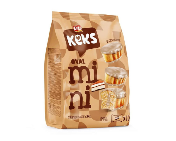 Keks Oval Mini Cakes Tiramisu Sauce 180g – soft mini cakes with tiramisu flavor Canada