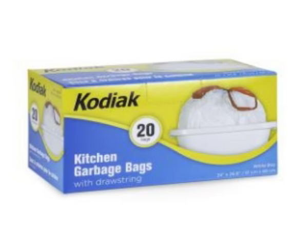 Kodiak Tall Kitchen Bags 20 Pack