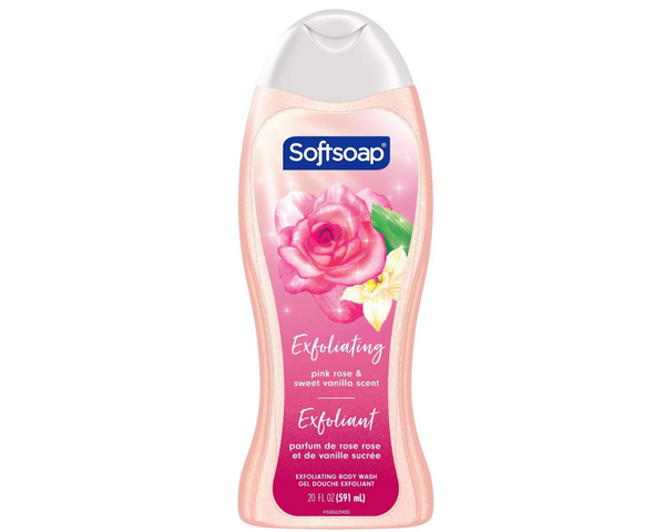 Softsoap Pink Rose & Sweet Vanilla 591ml – moisturizing liquid hand soap with floral and vanilla scent Canada