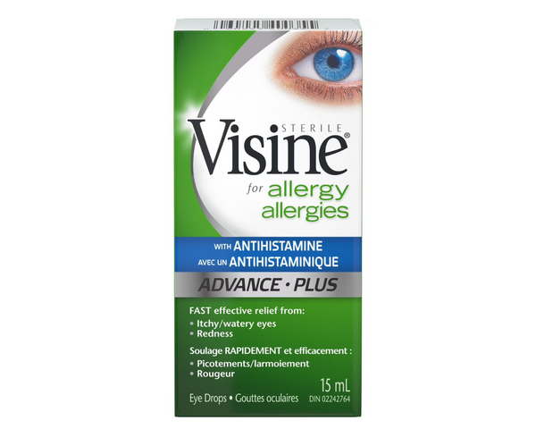 Visine Allergy with Antihistamine Eye Drops 15ml – relieves itchy, watery eyes caused by allergies