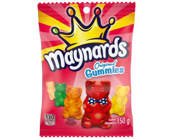 Maynards Original Gummies 150g – chewy fruity gummy candies in assorted classic flavors Maynards Original Gummies 150g – chewy fruity gummy candies in assorted classic flavors