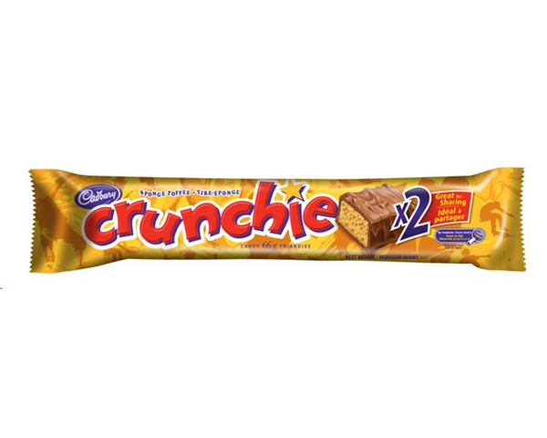 Cadbury Crunchie King Size 66g – honeycomb toffee bar coated in smooth milk chocolate