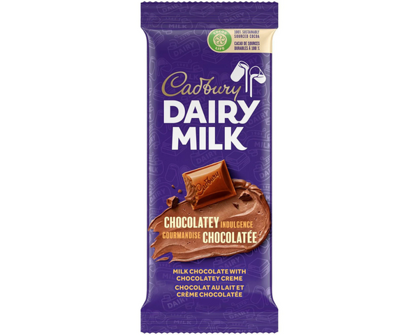 Cadbury Dairy Milk Chocolaty 95g – smooth and creamy milk chocolate bar