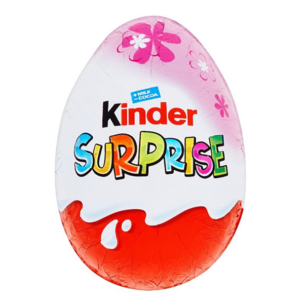 Kinder Surprise Girl 20g – milk chocolate egg with creamy filling and surprise toy inside