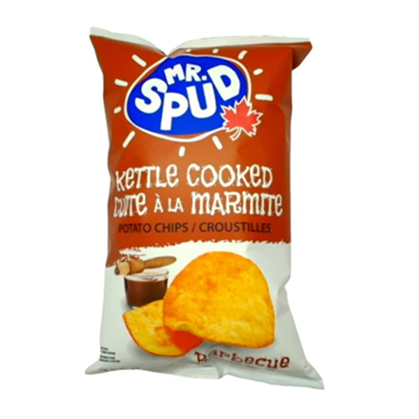 Mr. Spud BBQ Chips 130g smoky barbecue flavored potato chips