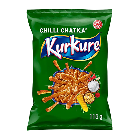 Kurkure Chilli Chataka 115g spicy crunchy snack