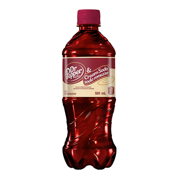 Dr. Pepper Cream Soda 591ml Bottle – Ace Convenience Canada