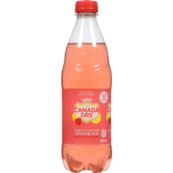 Canada Dry Raspberry Lemonade Ginger Ale 500ml Bottle – Ace Convenience Canada