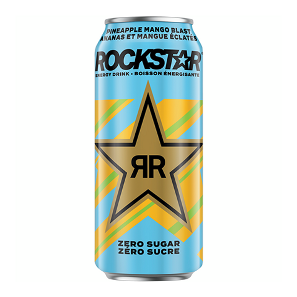 Rockstar Zero Sugar Pineapple Mango Blast Energy Drink 473ml Can – Ace Convenience Canada