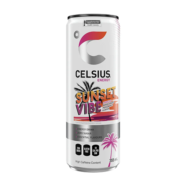 Celsius Sunset Vibe Energy Drink 355ml Can – Ace Convenience Canada