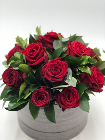 Red Rose Hat Box