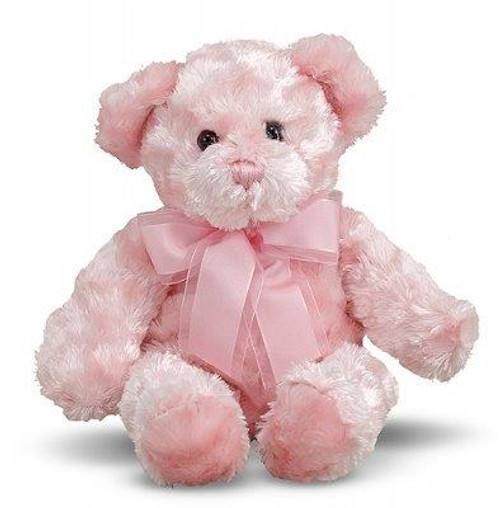 2.Fluffy Pink Teddy Bear