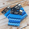 Cuffs:  Chevron Stripes, Blue