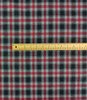 Checked Scotch Flannel Viyella, Red & Graphite:  European Import