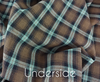 Checked Scotch Flannel Viyella, Brown & Graphite:  European Import