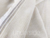 Linen and Cotton Blend Stripes, Beige & White:  European Import