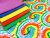Bright Rainbow Tie Dye:  Jersey Knit, European Import