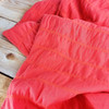 Smocked Cotton Jersey, Coral:  European Import
