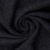 Merino Boiled Wool, Heathered Dark Grey:  European Import