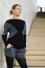 Merino Wool Double Knit, Black:  European Import