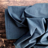 Hudson Cotton Flannel, Petrol & Navy:  European Import