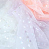 Shimmery Hearts Tulle, Pink: European Import