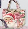 Pink Christmas: Reversible Tote Bag Panel, Stenzo  (approximately 125 cm)