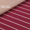 Autumn Stripes, Brick Red & Deep Rose:  Jersey Knit, European Import