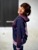 Autumn Stripes, Purple & Lavender:  Jersey Knit, European Import