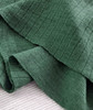 Ribbed Knit Merino & Silk Blend, Pine Green:  European Import