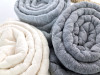 Quilted Sweatshirt, Heathered Grey:  European Import