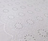 Lucia, White:  Embroidered Voile, European Import