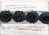 Rosette, Black: Tulle Lace Trimming