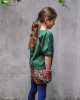 REMNANT: Marta, Pine Green:  Cotton Satin, European Import (46 cm)
