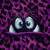 Monsta, Purple: Panel French Terry, European Import  (approximately 85 cm)