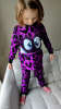 Monsta, Purple: Panel French Terry, European Import  (approximately 85 cm)