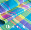 Madras, Blue, Pink & Yellow: Woven Cotton Poplin, European Import