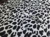 Wild Spots, Grey & Black:  Cotton Jacquard Knit, European Import