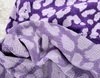 Wild Spots, Purple & Violet:  Cotton Jacquard Knit, European Import