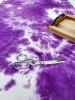Tie Dye, Violet, Linen & Viscose Woven Blend: European Import