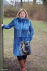 Watercolour, Denim Blue: French Terry, European Import