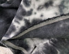 REMNANT: Tie Dye, Black, Linen & Viscose Woven Blend: European Import (23 cm)
